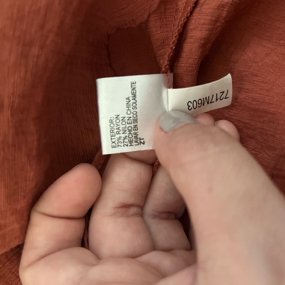 Cremieux burnt Orange tank top. Size S. - Picture 4 of 5